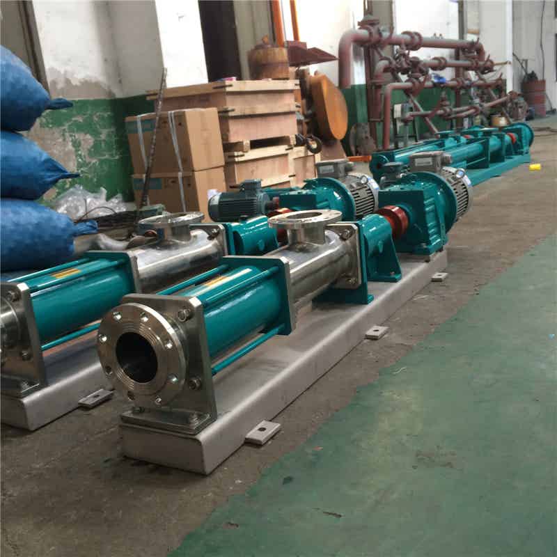 龙力G型单螺杆泵，不锈钢螺杆泵 可用于排污污泥输送等