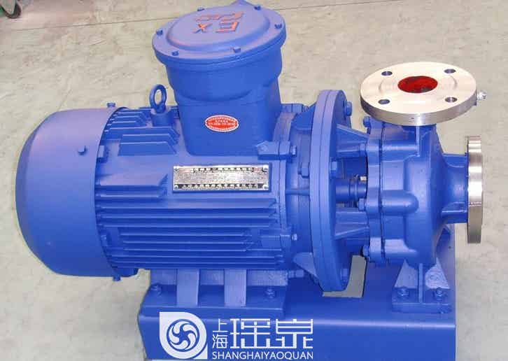 瑶泉泵业 ISWH65-125不锈钢管道离心泵 耐腐蚀离心泵 卧式管道泵